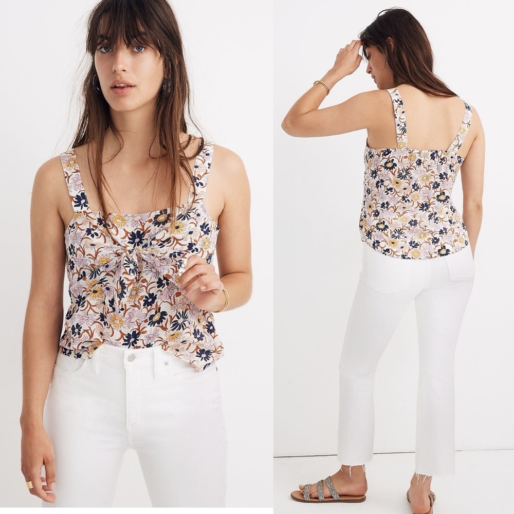Madewell Floral Camisole in Pink and Blue